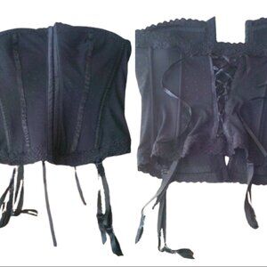 Bundle 3 for $24 Sophie B Corset Bustier Black Snap front